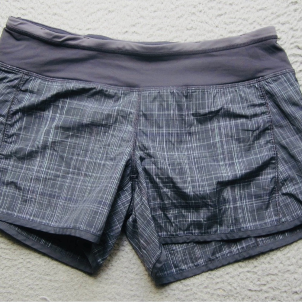 Lululemon speed up reflective Gray Women's Shorts low rise unlined 6